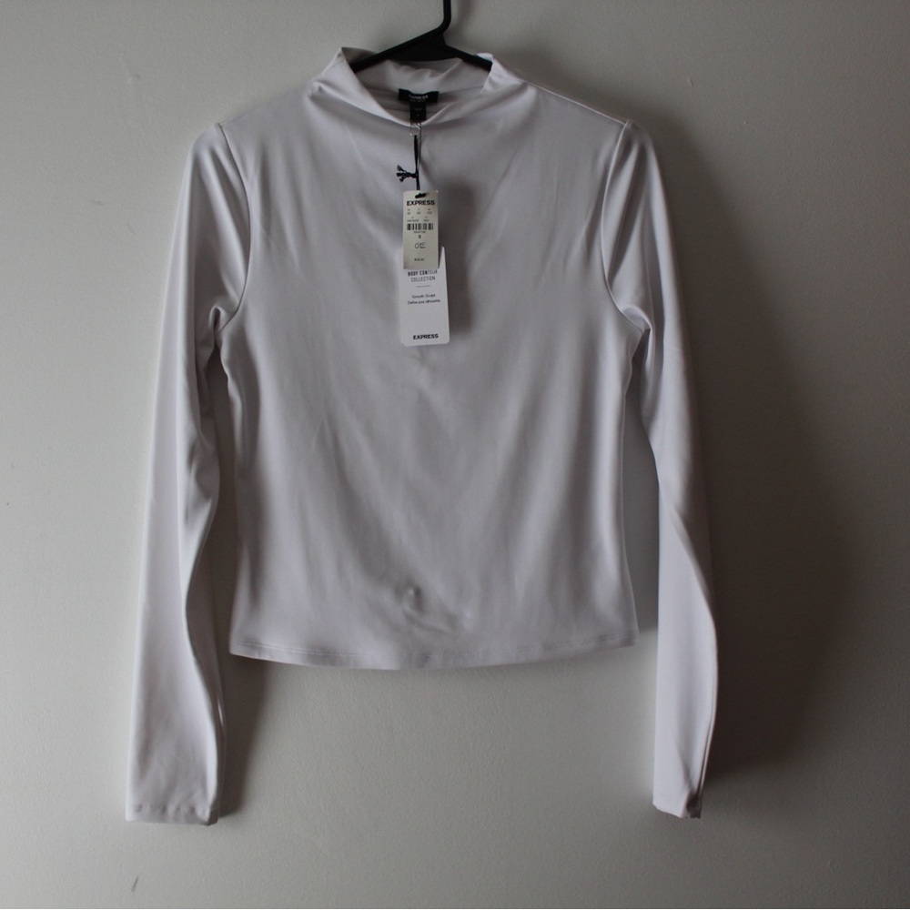Express White Long Sleeve Women's Top